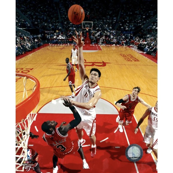 Vintage Reebok Houston Rockets Yao Ming Stitched Jersey Size 4 XL - Picture 2 of 9